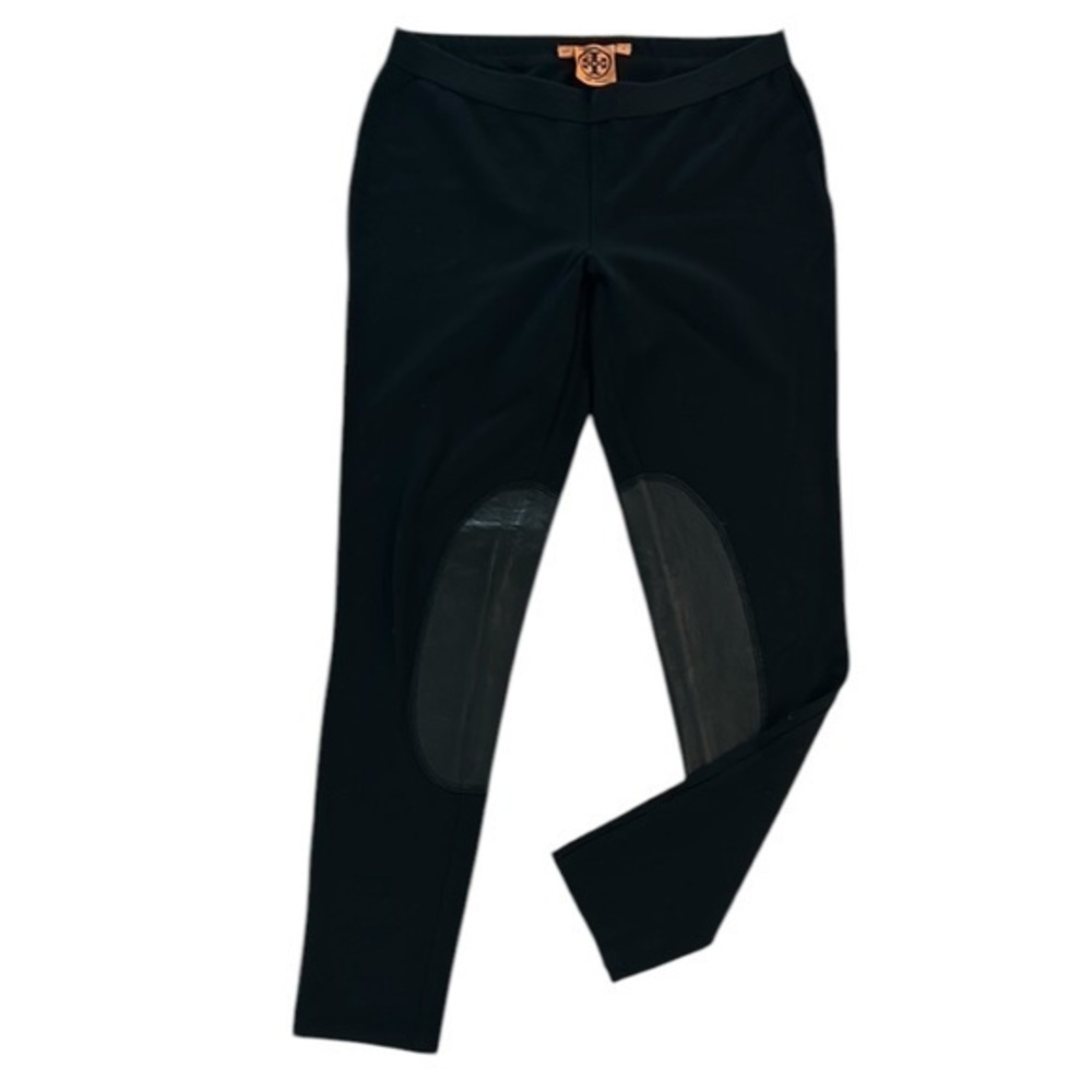 Tory Burch Black leather lined legging Riding Pants size small